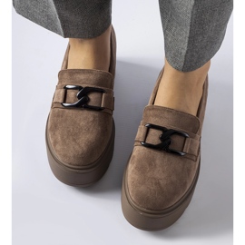 Mocasines Medical plataforma marrón 2