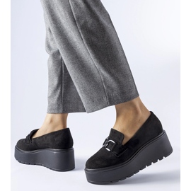 Mocasines Medical plataforma negro 2