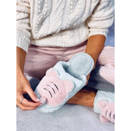 Pantuflas Mujer Menta Perla verde 4