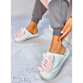 Pantuflas Mujer Menta Perla verde 5