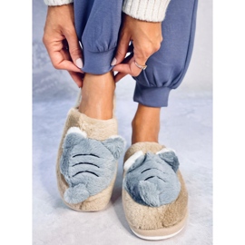 Pantuflas Mujer Beige Perla 1
