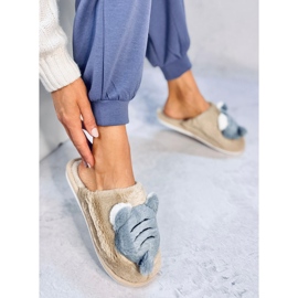 Pantuflas Mujer Beige Perla 2