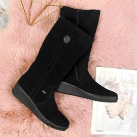 Botas nobuk con aislamiento de lana de oveja Rieker Y4470 negro 10