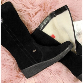 Botas nobuk con aislamiento de lana de oveja Rieker Y4470 negro 12