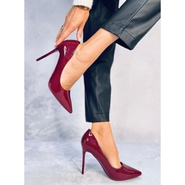 Zapatos de salón mujer lacados Rutina Vino rojo 2