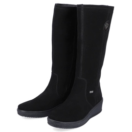 Botas nobuk con aislamiento de lana de oveja Rieker Y4470 negro 2