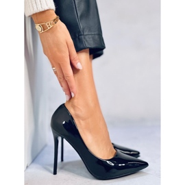Zapatos de salón mujer lacados Rutina Negro 3