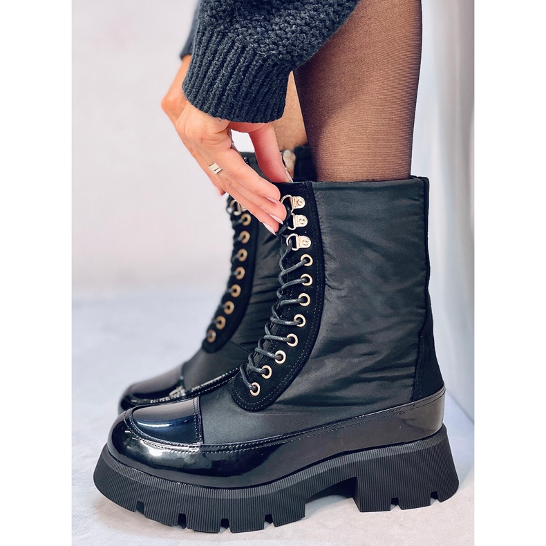 Botas con cordones Merced Negro 1