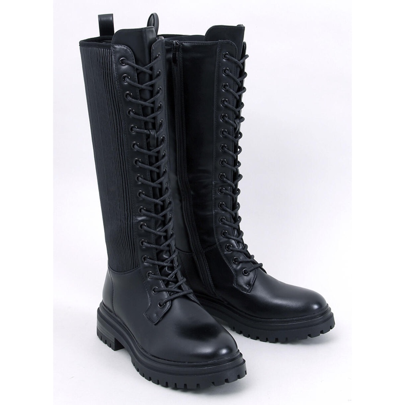Botas Eddies negras con parte superior flexible. negro 1 Botas Eddies negras con parte superior flexible. negro 1