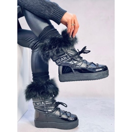 Kendals Botas de nieve de pelo negro 4