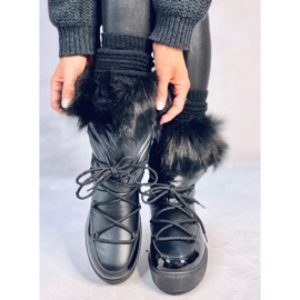 Kendals Botas de nieve de pelo negro 5