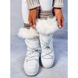Botas de nieve de pelo blanco Kendals 4