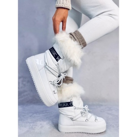 Botas de nieve de pelo blanco Kendals 5