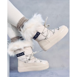 Kendals Botas de nieve de pelo beige 2