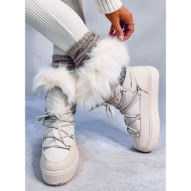 Kendals Botas de nieve de pelo beige 4