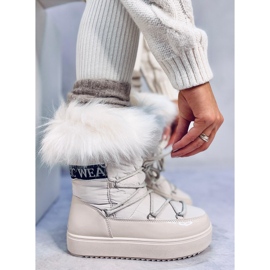 Kendals Botas de nieve de pelo beige 1