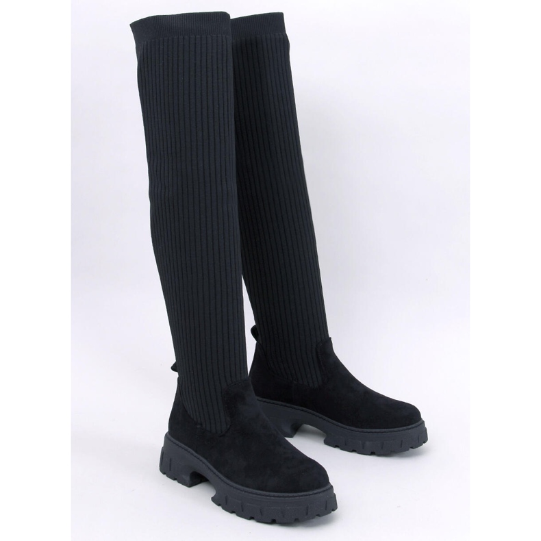 Botas tipo calcetín Trotter negras negro 1