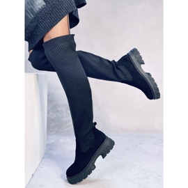 Botas tipo calcetín Trotter negras negro 5