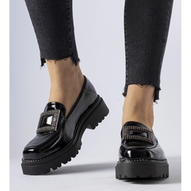 Mocasines de charol negros con pedrería de Clarks 2
