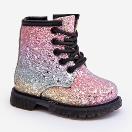 Botas Infantiles Aislantes Glitter con Cremallera Multicolor Saussa 1