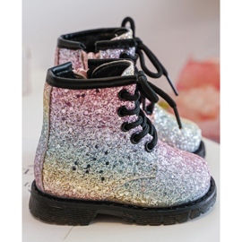 Botas Infantiles Aislantes Glitter con Cremallera Multicolor Saussa 7