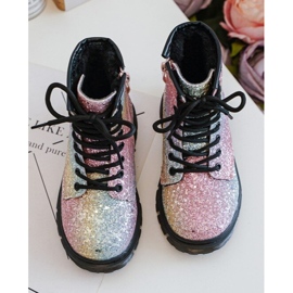 Botas Infantiles Aislantes Glitter con Cremallera Multicolor Saussa 13