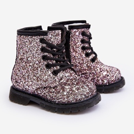 Botas Infantiles Aislantes Glitter con Cremallera, Rosa Saussa rosado 12