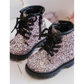 Botas Infantiles Aislantes Glitter con Cremallera, Rosa Saussa rosado 3