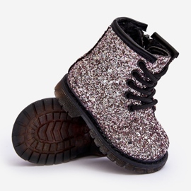 Botas Infantiles Aislantes Glitter con Cremallera, Rosa Saussa rosado 2