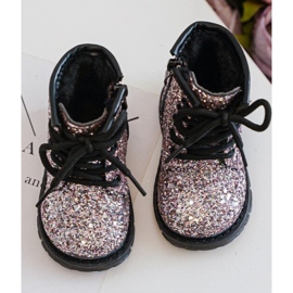 Botas Infantiles Aislantes Glitter con Cremallera, Rosa Saussa rosado 5