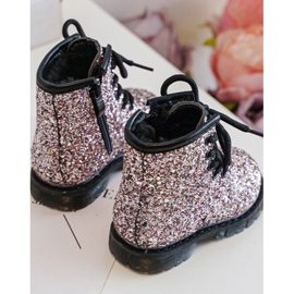 Botas Infantiles Aislantes Glitter con Cremallera, Rosa Saussa rosado 9