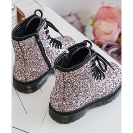 Botas Infantiles Aislantes Glitter con Cremallera, Rosa Saussa rosado 10