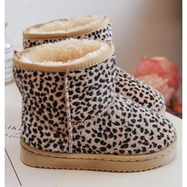 Botas de nieve cálidas para niños Gooby beige 10