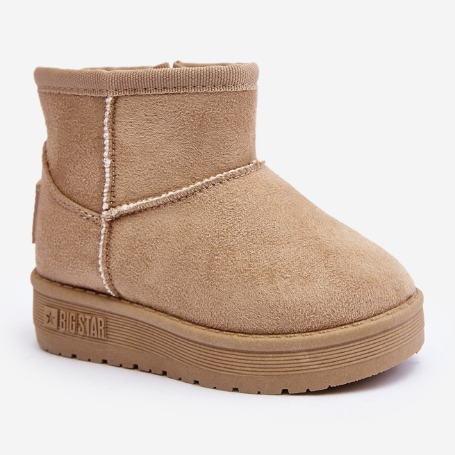 Botas de nieve sin cordones con aislamiento para niños Beige Big Star MM374098 2 Botas de nieve sin cordones con aislamiento para niños Beige Big Star MM374098 2