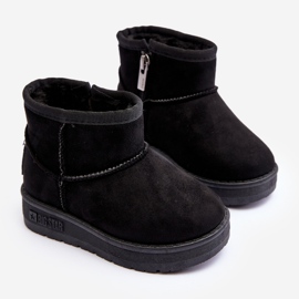 Botas de nieve sin cordones con aislamiento para niños Black Big Star MM374100 negro 6