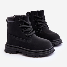 Botas Trapper Infantil Bansi Negras Con Cremallera negro 6