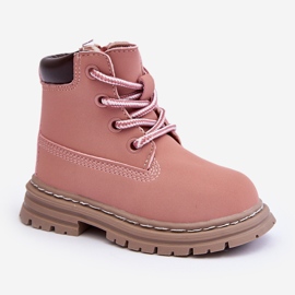 Botas Trapper Infantil Bansi Rosa Con Cremallera rosado 11