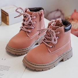 Botas Trapper Infantil Bansi Rosa Con Cremallera rosado 2