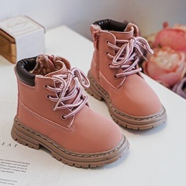 Botas Trapper Infantil Bansi Rosa Con Cremallera rosado 3