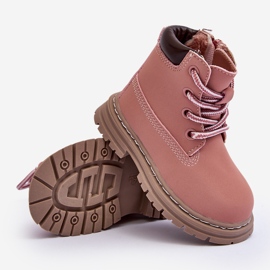 Botas Trapper Infantil Bansi Rosa Con Cremallera rosado 9