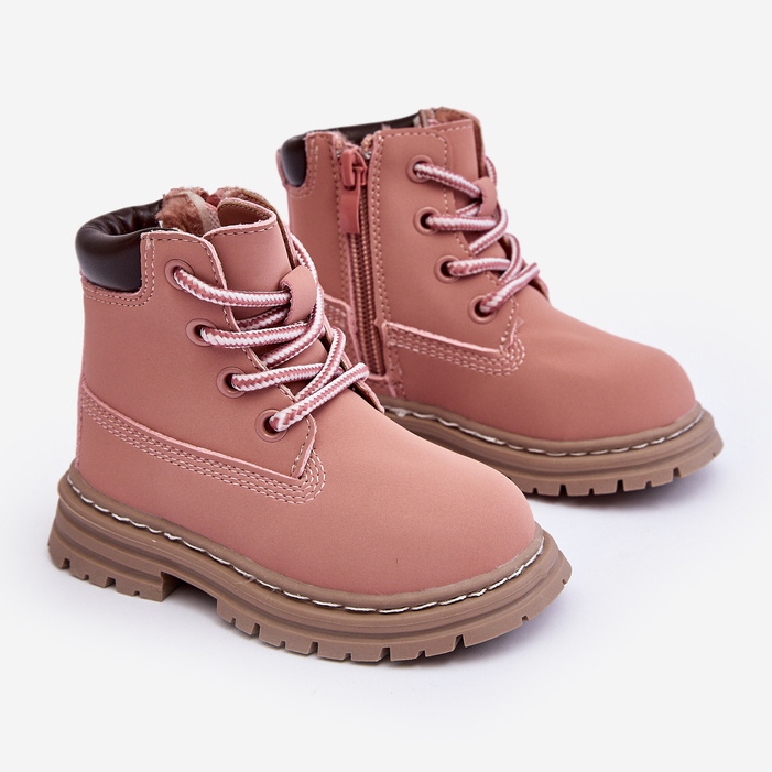 Botas Trapper Infantil Bansi Rosa Con Cremallera 1