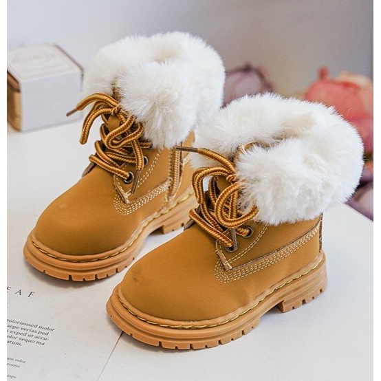 Botas Infantiles Trappers Cremallera y Pelo Camel Gerande marrón 1