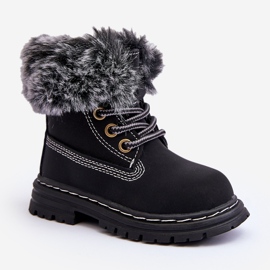 Botas Trapper Infantiles con Cremallera y Pelo, Negro Gerande 5