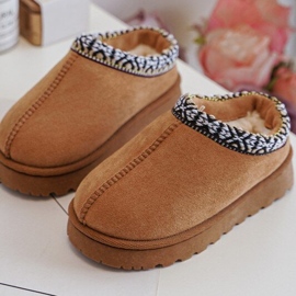 Pantuflas Termicas Infantiles Camel Olivane marrón 1