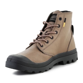 Zapatos Palladium Pampa Hi Supply Lth 77963-297 marrón 2