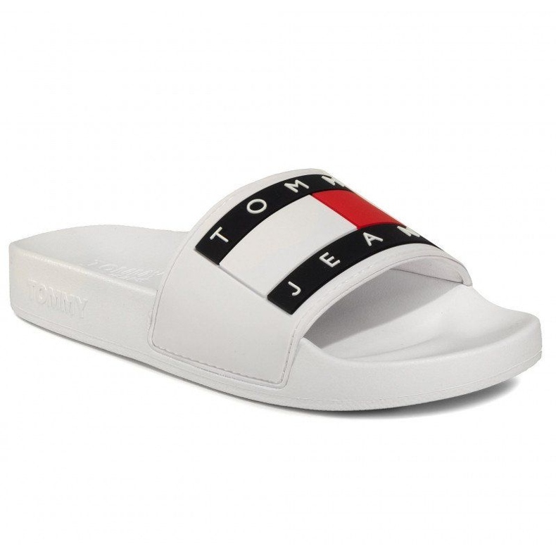 Tommy Hilfiger Chanclas Tommy Jeans Flag Pool Slide W EN0EN00474-YBS blanco 1