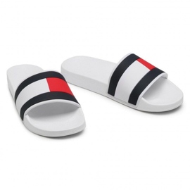 Tommy Hilfiger Chanclas Essential Flag Pool Slide M FM0FM03484-YBR blanco 2