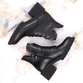 Botas aislantes para mujer con cordones y cremallera, negras Filippo DBT4858 negro 6