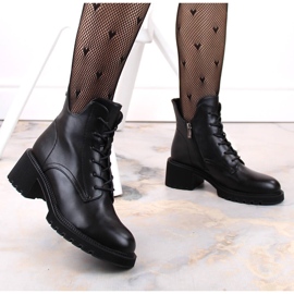 Botas aislantes para mujer con cordones y cremallera, negras Filippo DBT4858 negro 2