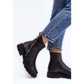 Botas Planas Mujer Piel Laura Messi 2620/975 Negro 7